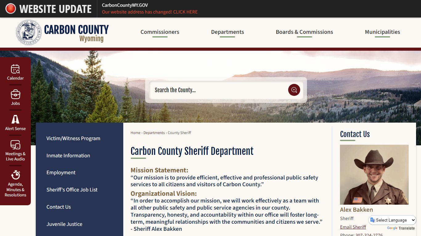 Carbon County Sheriff Department | Carbon County, WY - Official Website