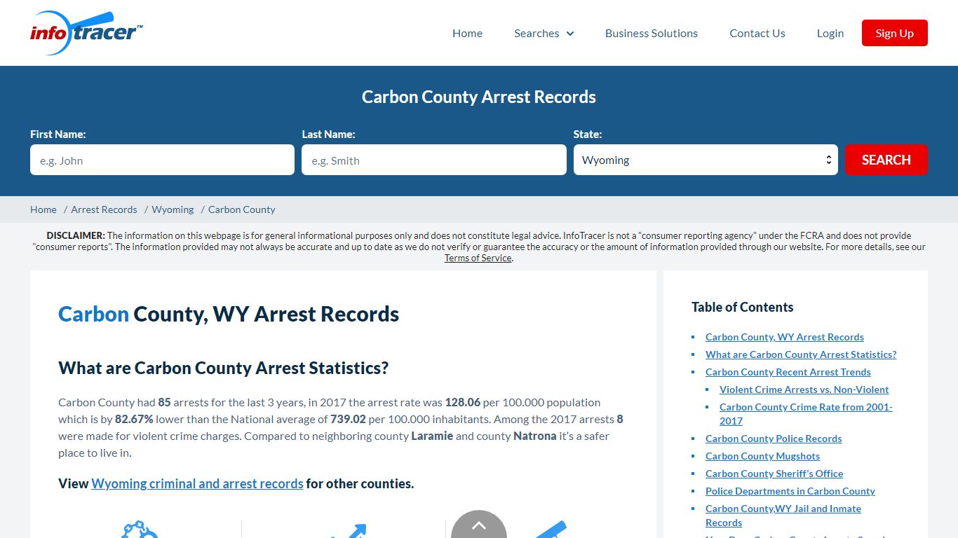 Carbon County, WY Arrests, Mugshots & Jail Records - InfoTracer